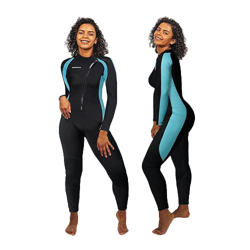 ZTTEN Wetsuit Women, Blue & Black