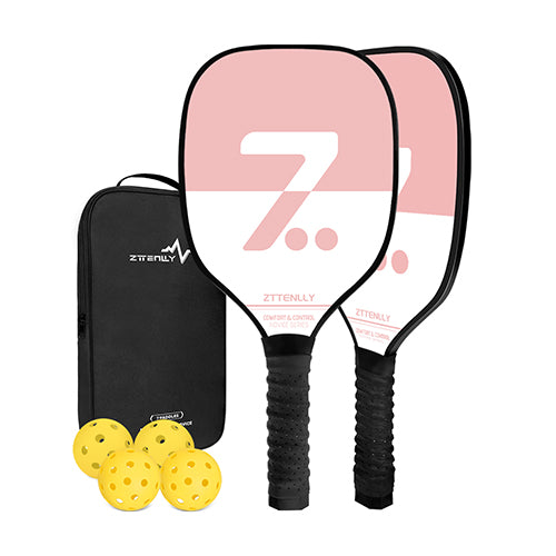 ZTTEN Pickle Paddles Set fot Novice, White & Pink