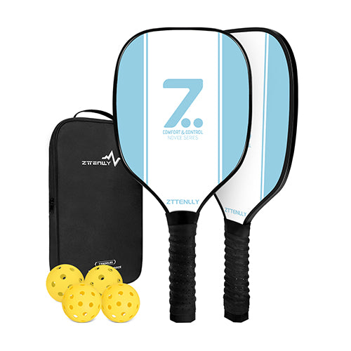 ZTTEN Pickle Paddles Set fot Novice, White & Blue